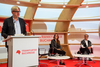 Rede Juergen Boos Direktor der Frankfurter Buchmesse (Er&ouml;ffnungspressekonferenz 2024)